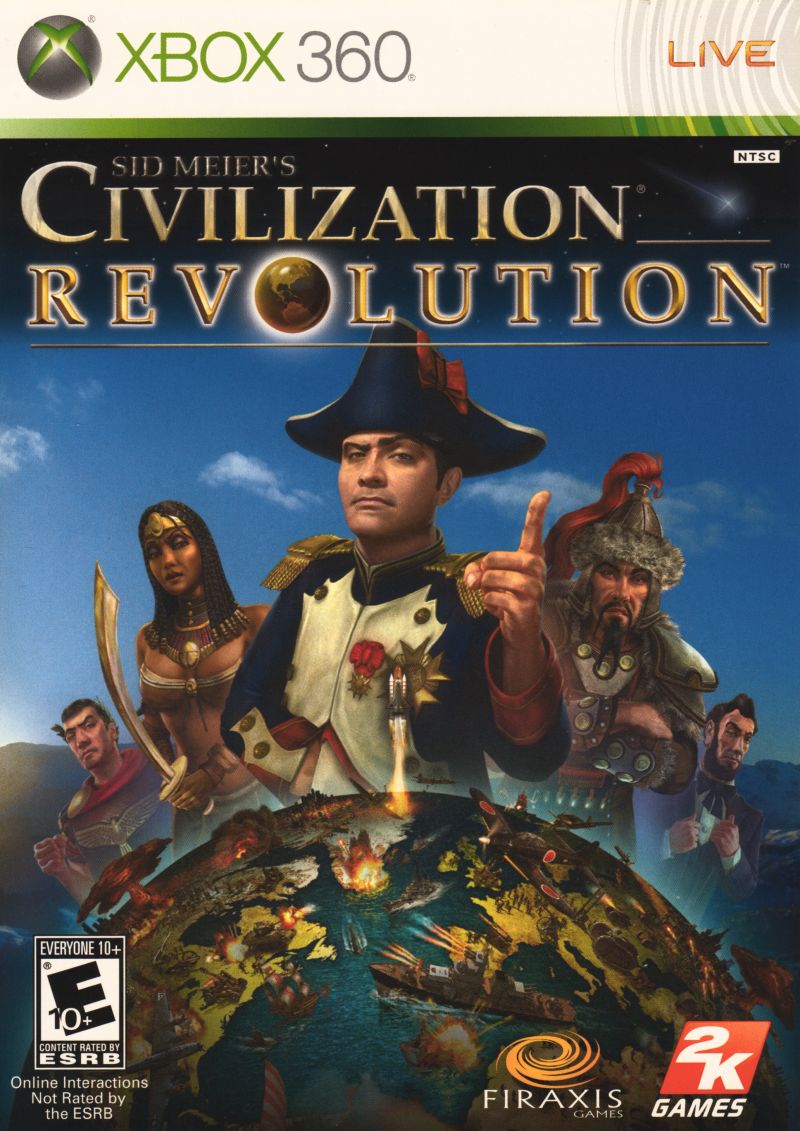 Civilization Revolution box art for Xbox 360